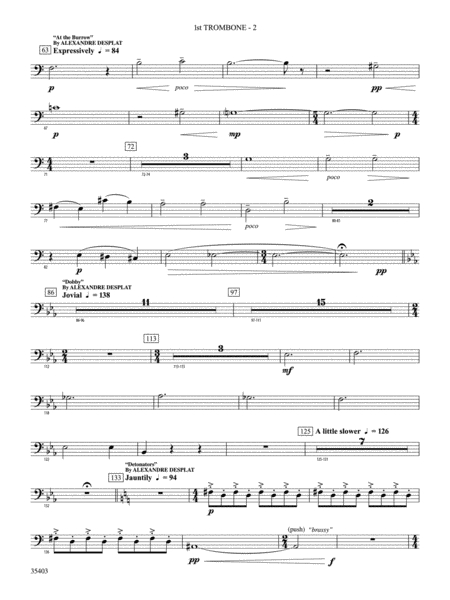 Harry Potter and the Deathly Hallows, Part 1, Suite from: 1st Trombone