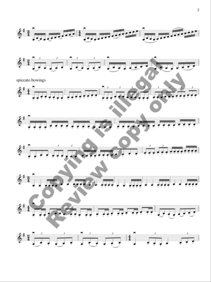 Scales and Arpeggios with Shifting Practice: Violin Violin scores gallery preview page 5