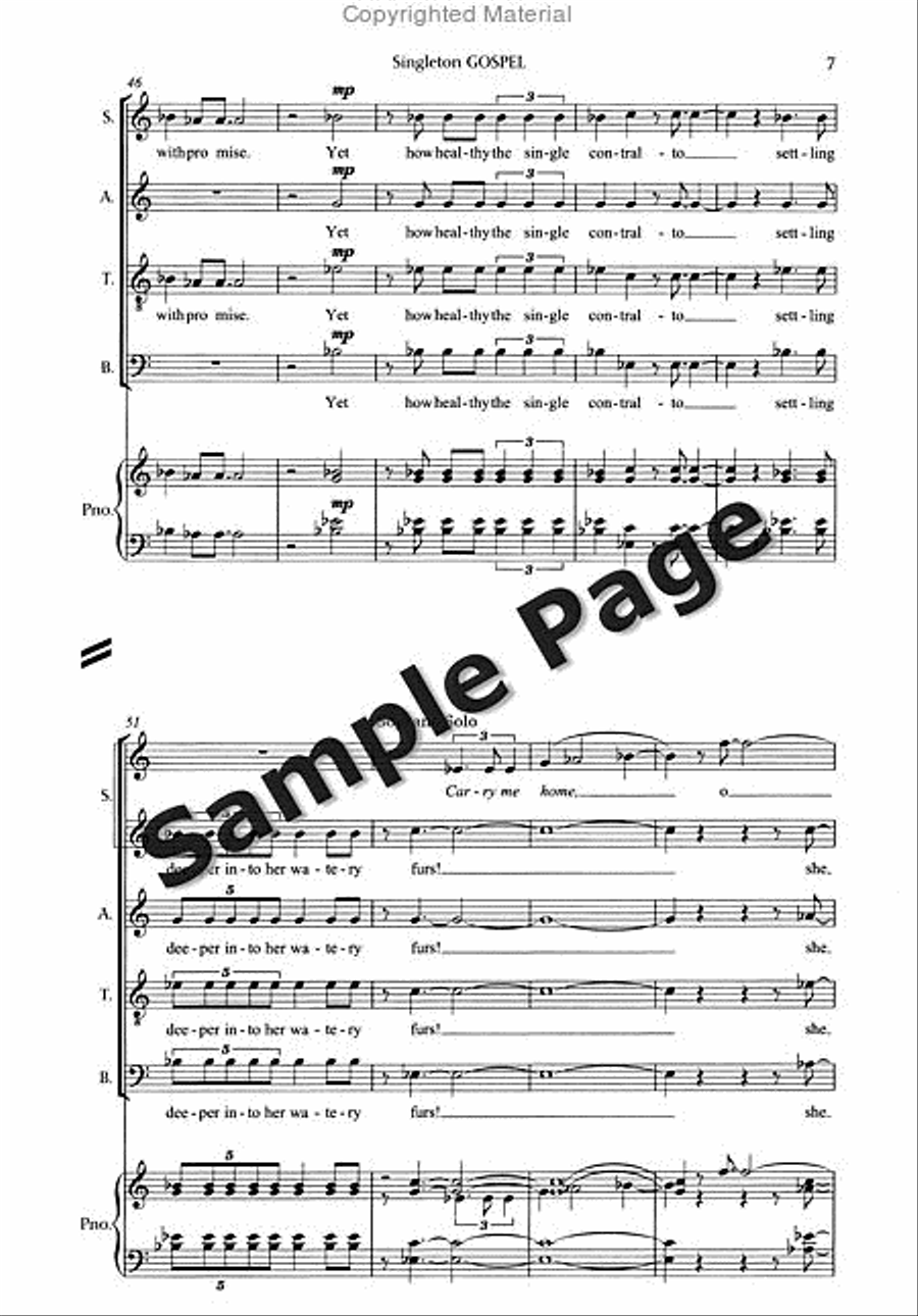 Gospel Gospel 4-Part scores gallery preview page 10