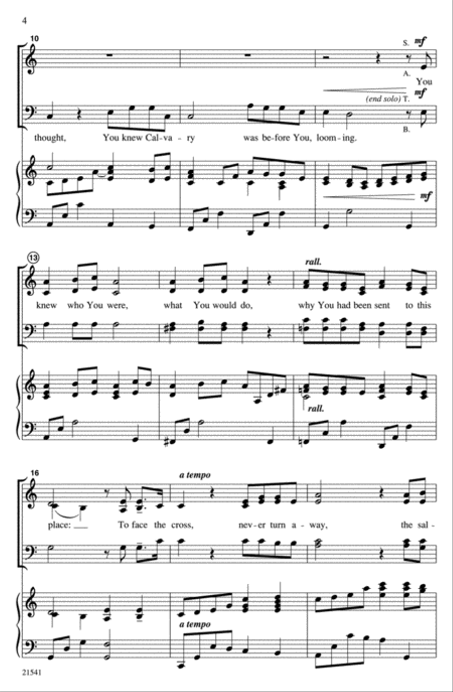 Face the Cross 4-Part scores gallery preview page 4