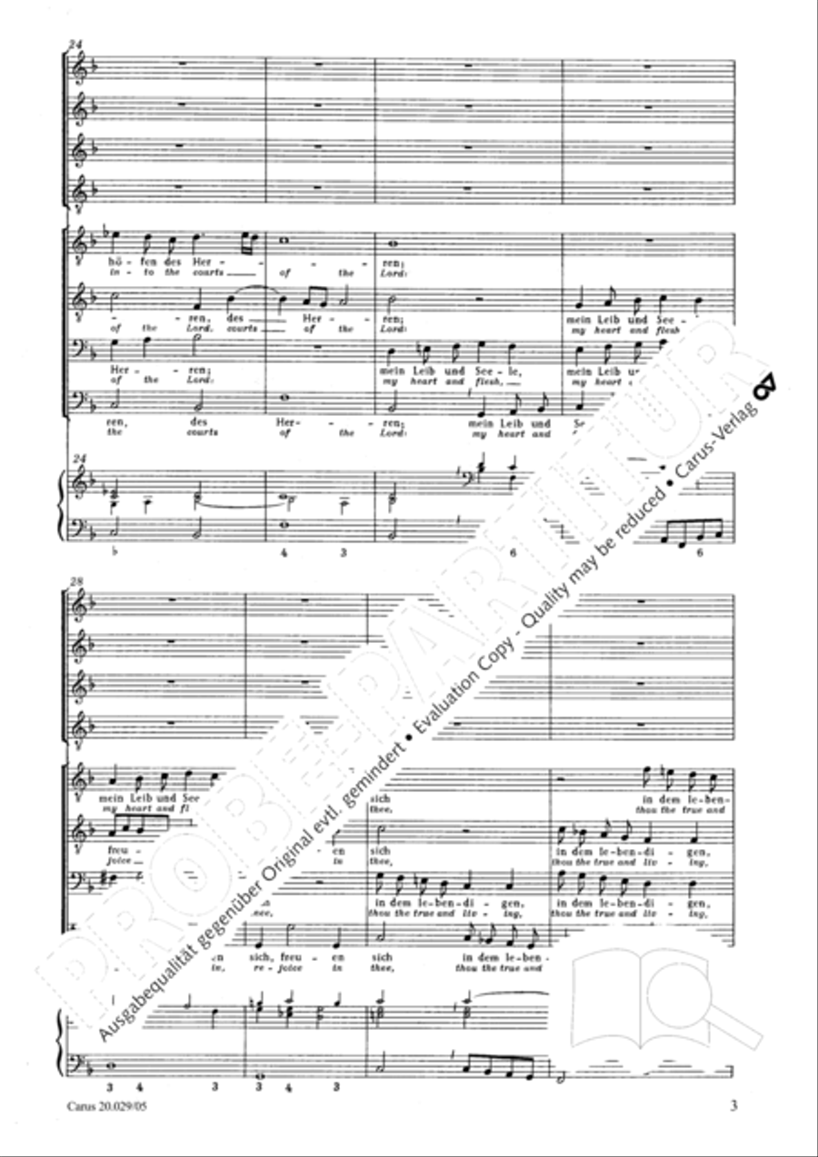 How beautiful is thy dwelling place (Wie lieblich sind deine Wohnungen) Men's Choir scores gallery preview page 6