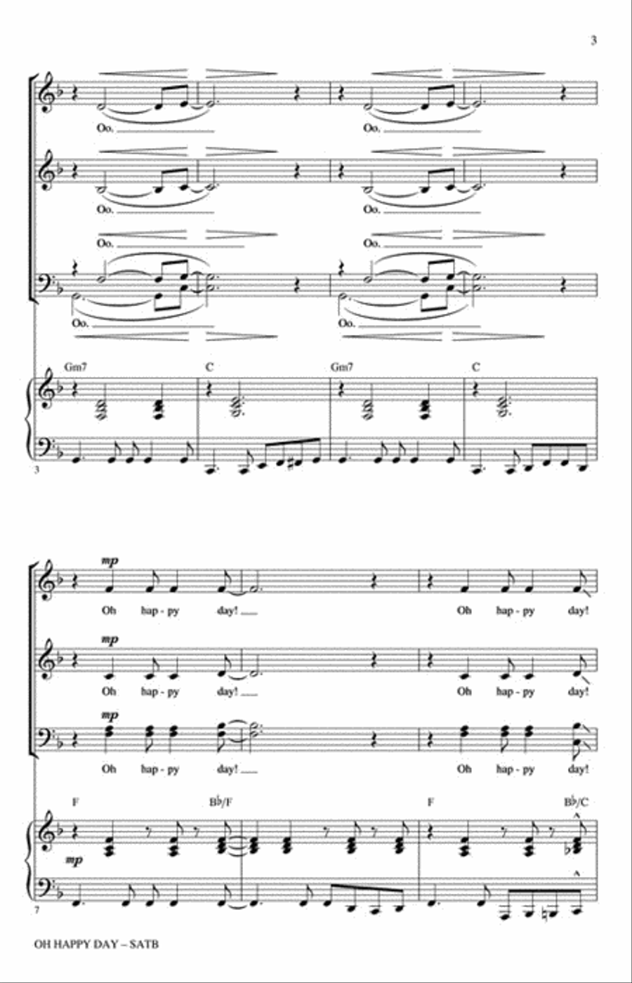 Oh Happy Day Oh Happy Day 4-Part scores gallery preview page 3