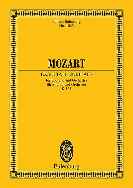 Exsultate Jubilate Motet, KV 165