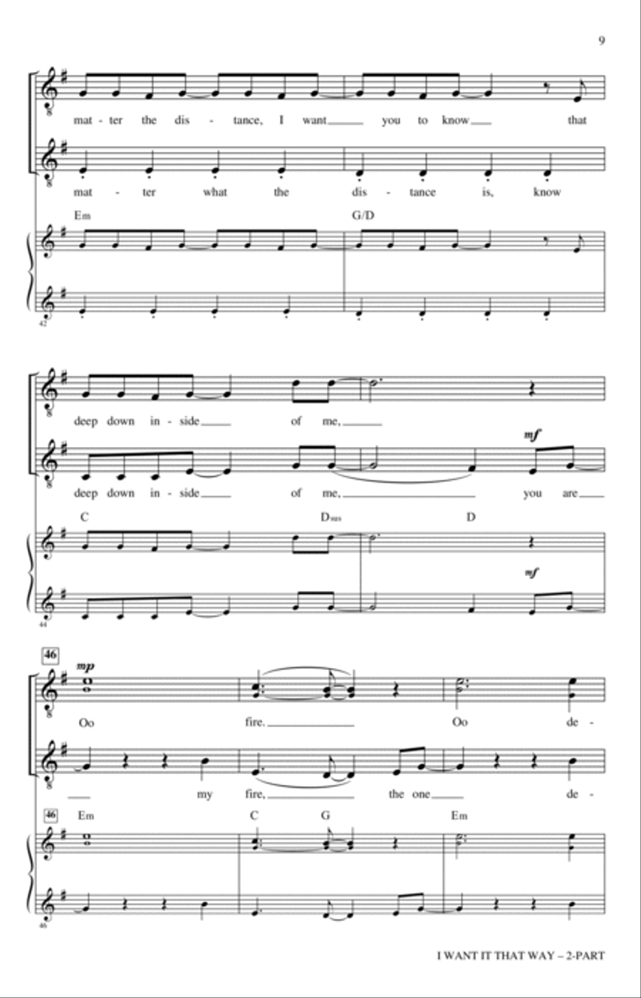 I Want It That Way (arr. Nathan Howe) A Cappella scores gallery preview page 7