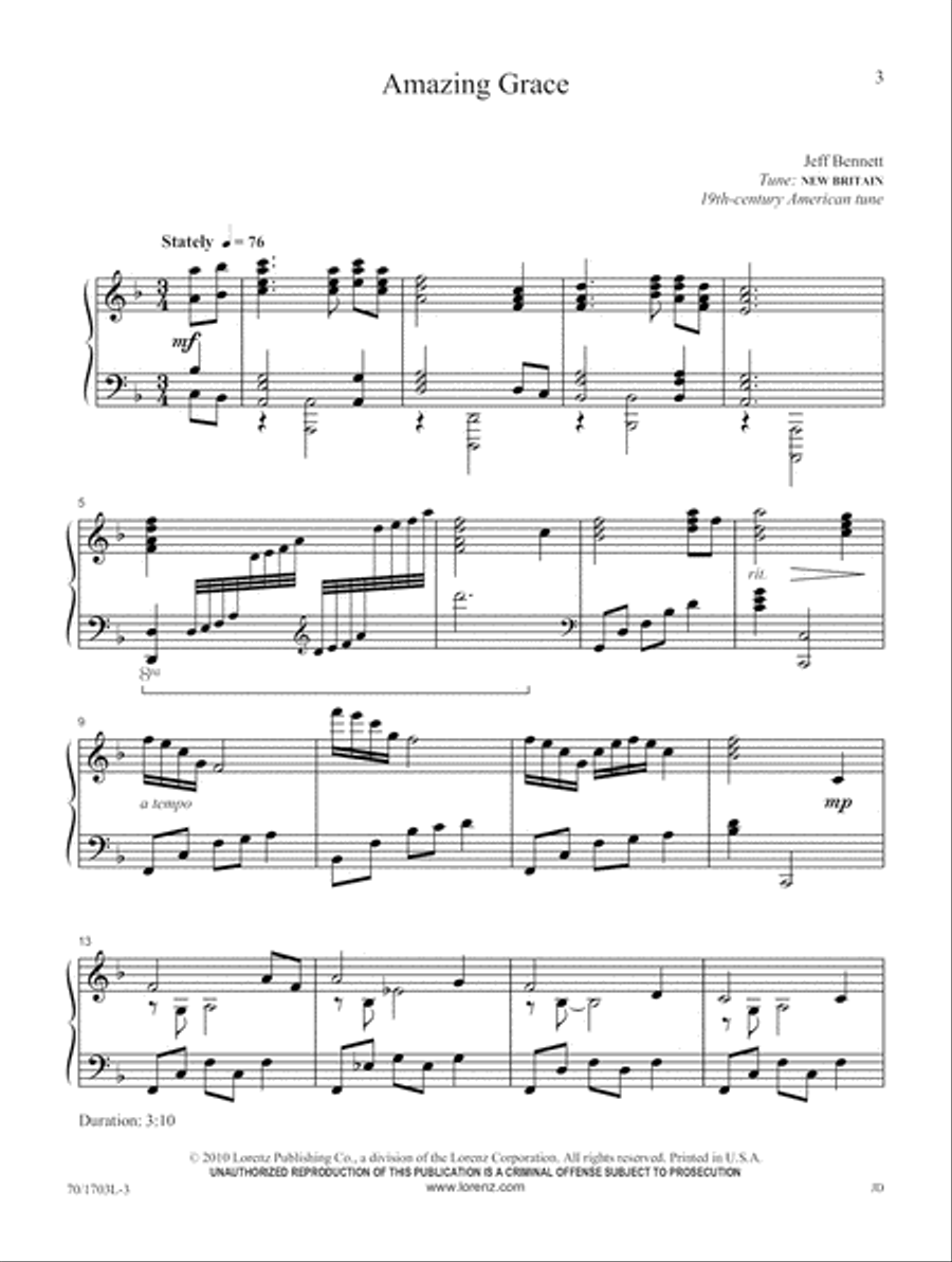 From the Cross to the Sky (Digital Download) Piano Solo scores gallery preview page 3