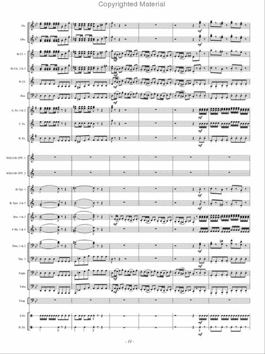 Double Concerto Concert Band scores gallery preview page 10