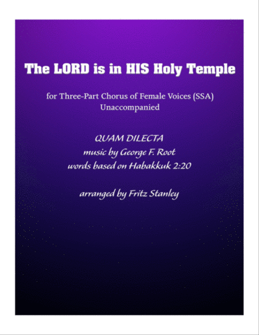 The LORD is in HIS Holy Temple - SSA A Cappella SSA scores gallery preview page 1