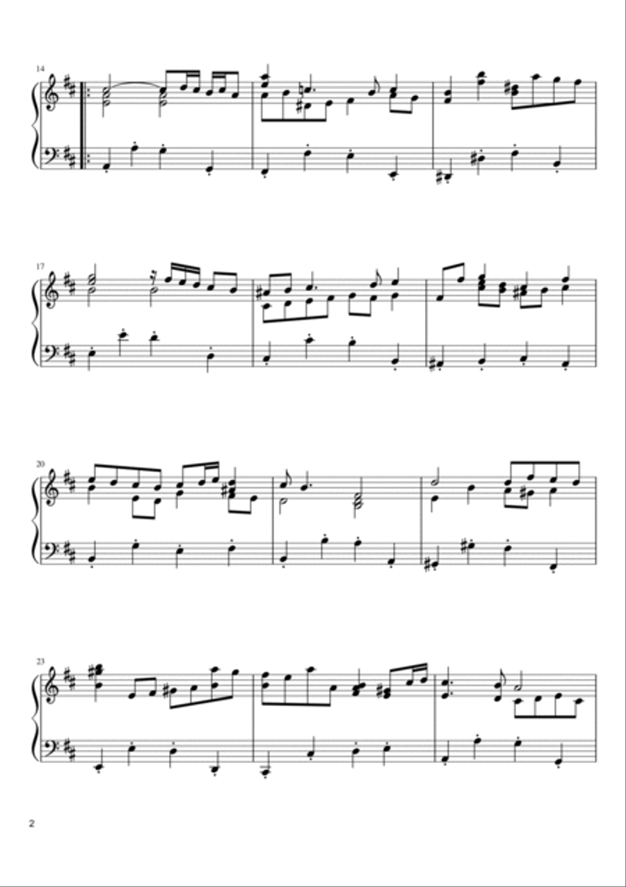 Bach air on discount g string piano