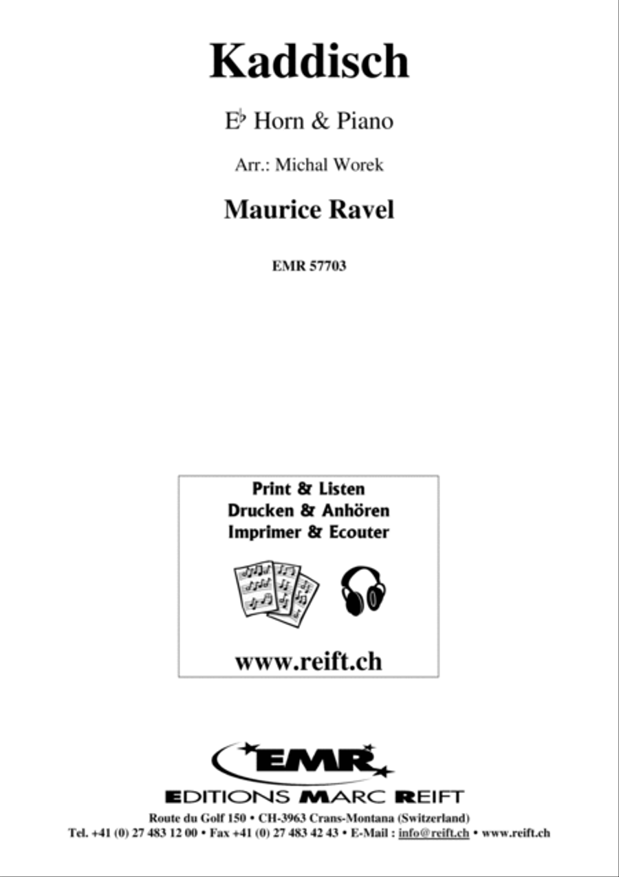 Kaddisch Kaddisch Horn scores gallery preview page 2