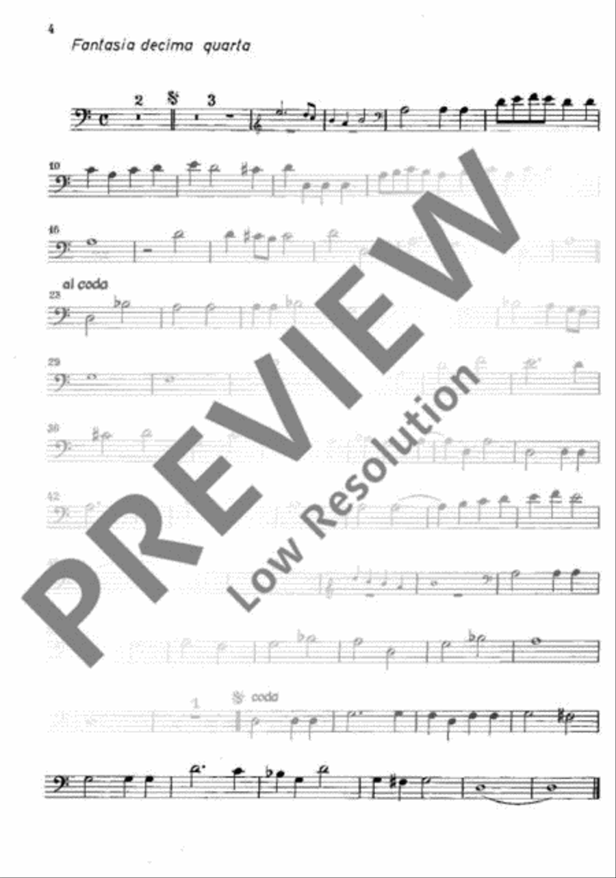Fantasie overo canzoni alla francese Part scores gallery preview page 5