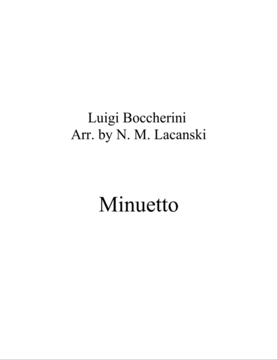 Minuetto Minuetto String Orchestra scores gallery preview page 1