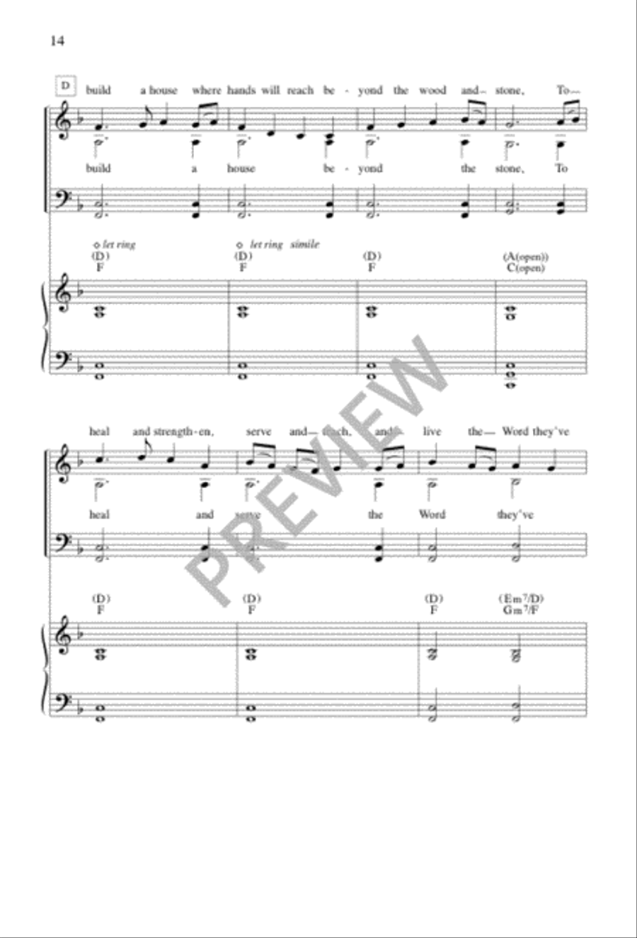 All Are Welcome 4-Part scores gallery preview page 14