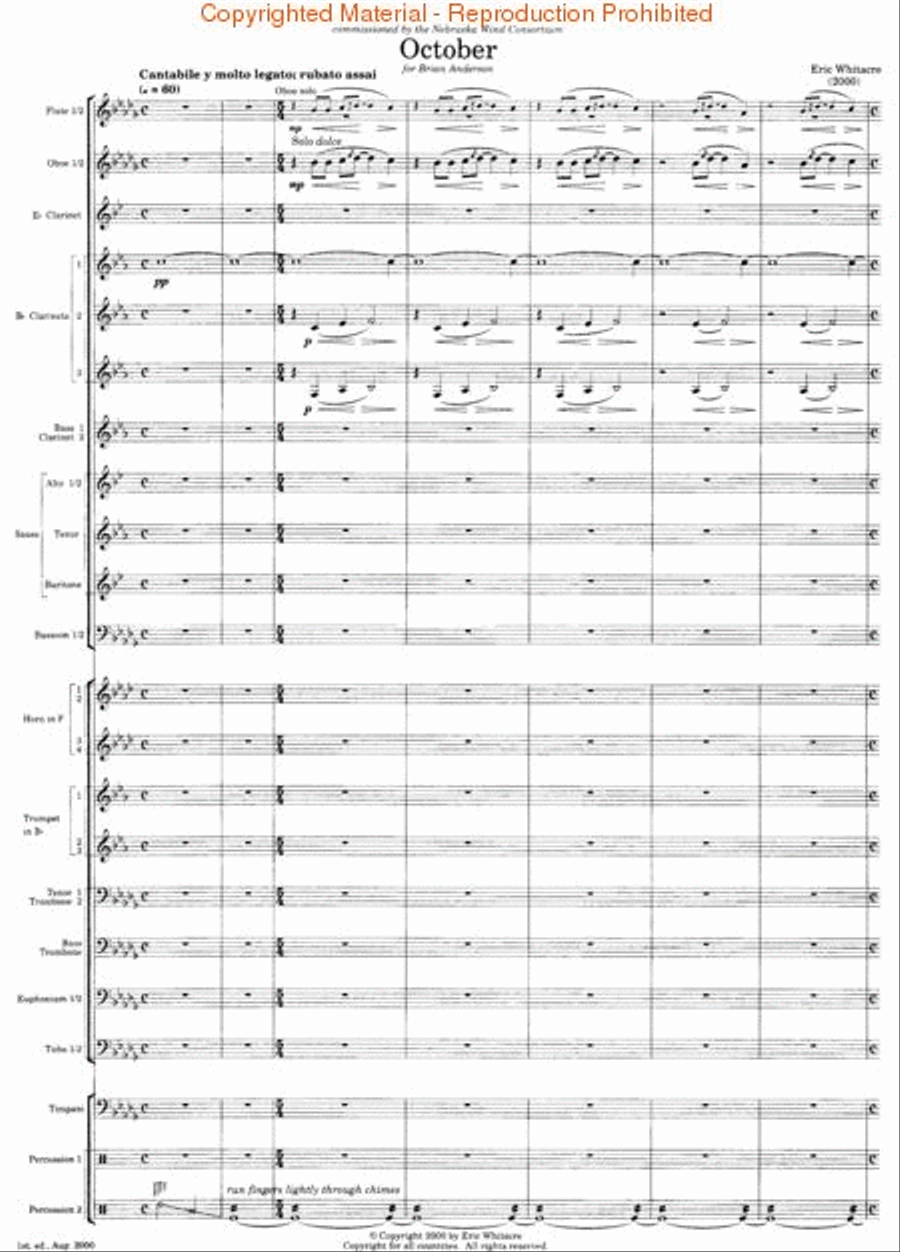 October Concert Band scores gallery preview page 2