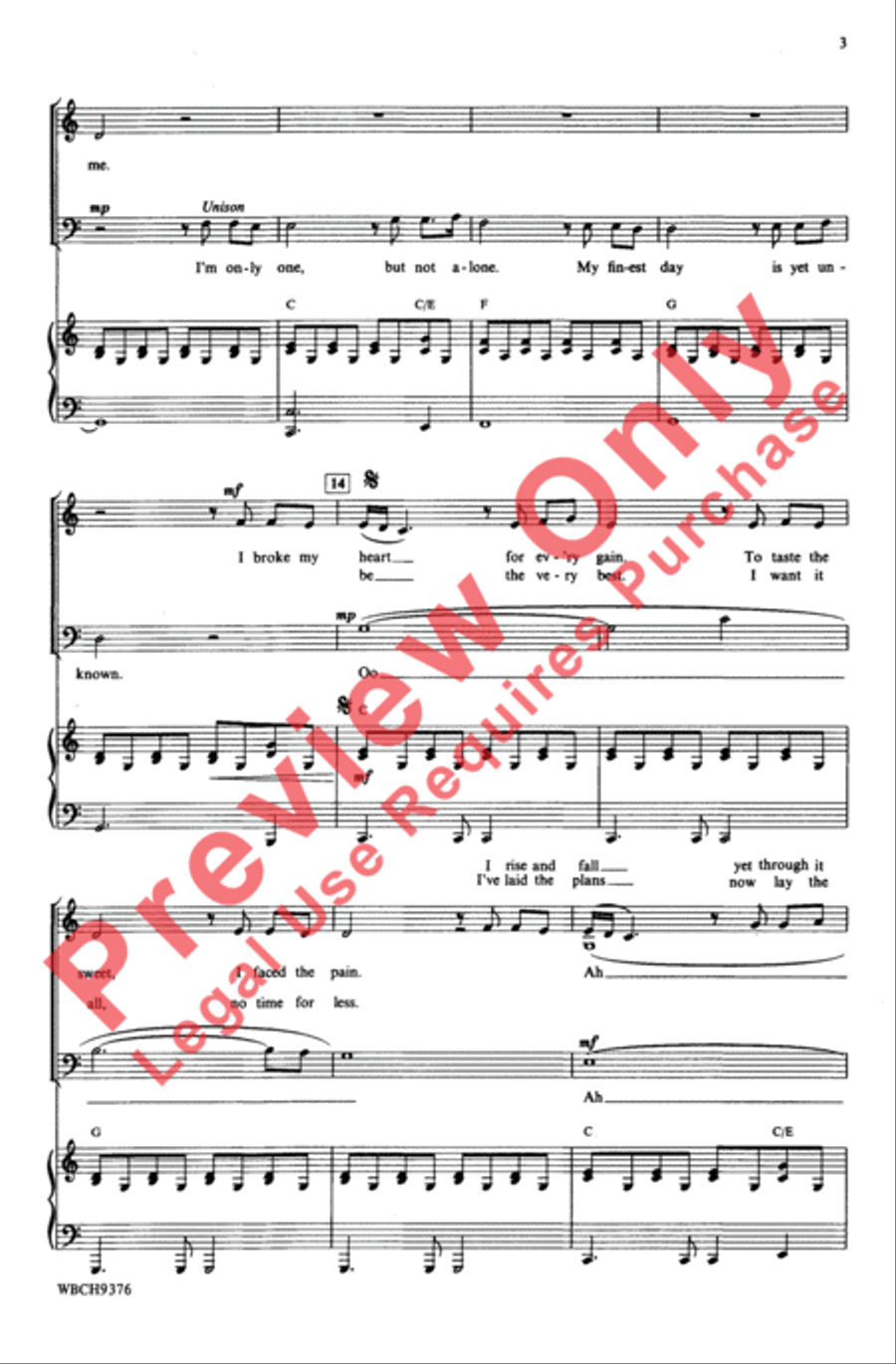 One Moment in Time One Moment in Time 3-Part scores gallery preview page 3