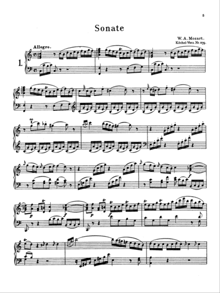 Sonatas & Three Fantasias Piano Solo scores gallery preview page 6