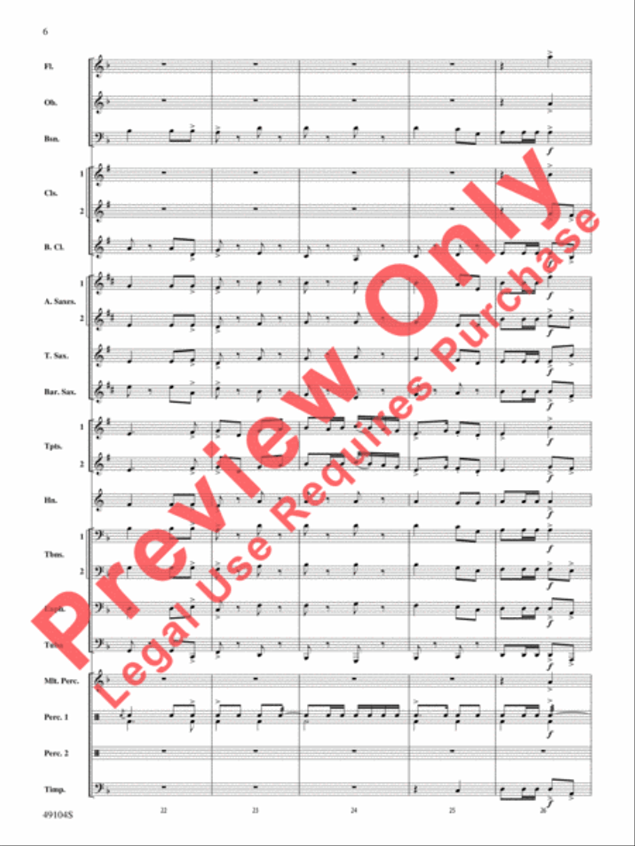 Folk Song Celebration Concert Band scores gallery preview page 7