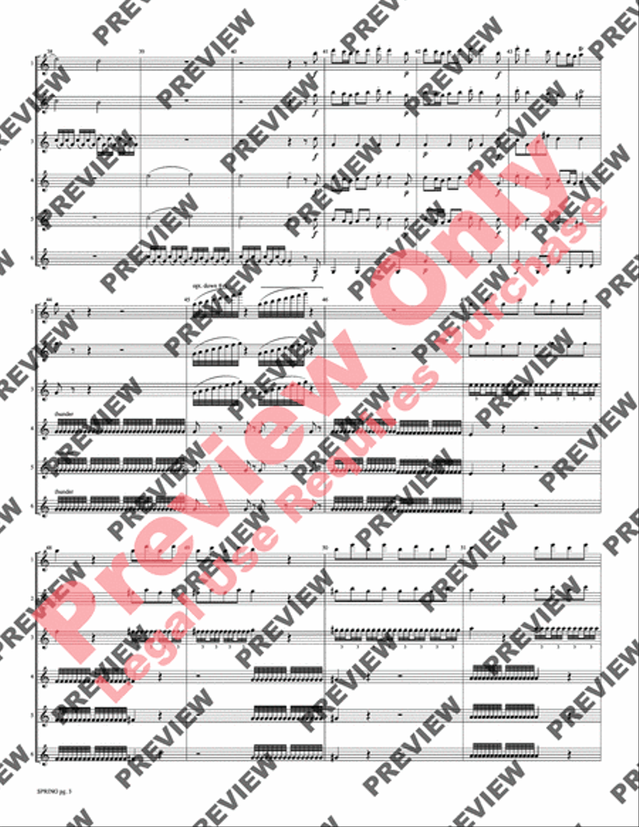 Spring from The Four Seasons Small Ensemble scores gallery preview page 5