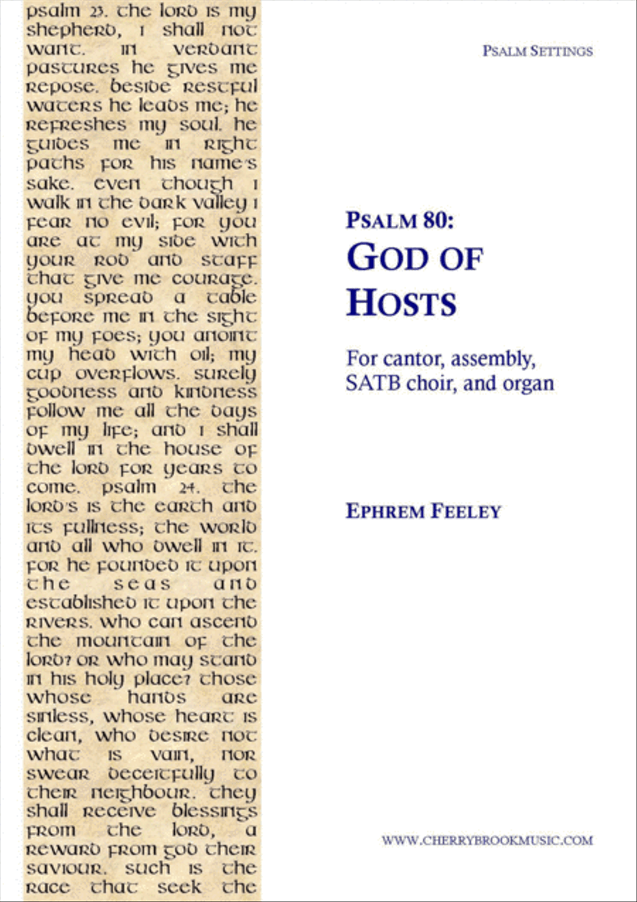 Psalm 80: God of Hosts 4-Part scores gallery preview page 1