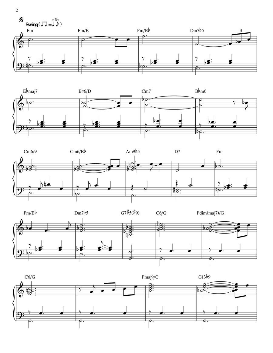 Skating In Central Park (arr. Brent Edstrom) Piano Solo scores gallery preview page 2