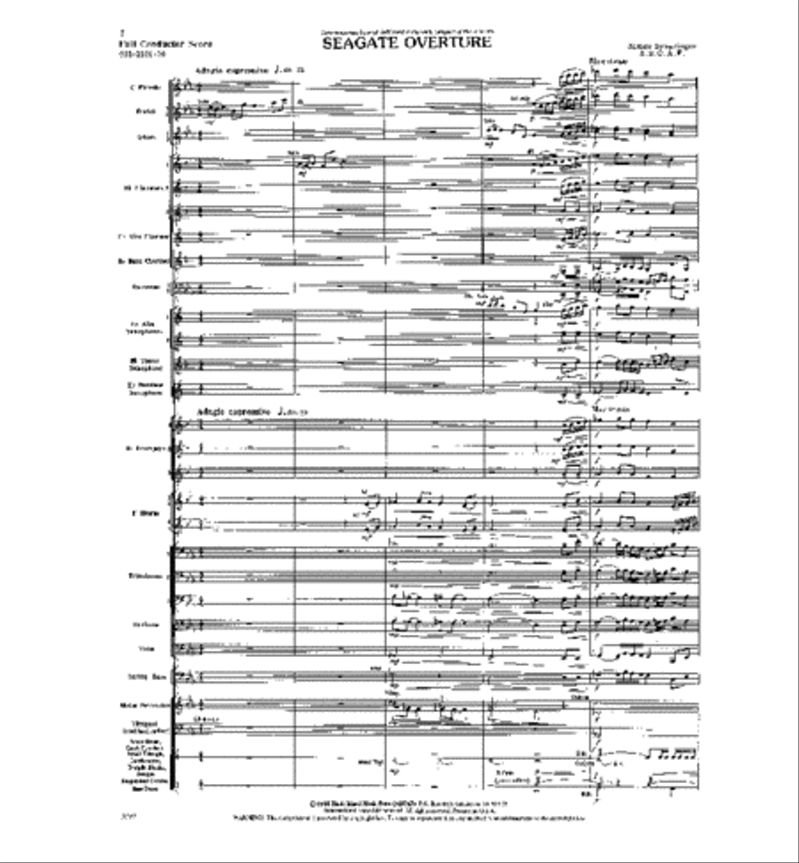 Seagate Concert Band scores gallery preview page 2
