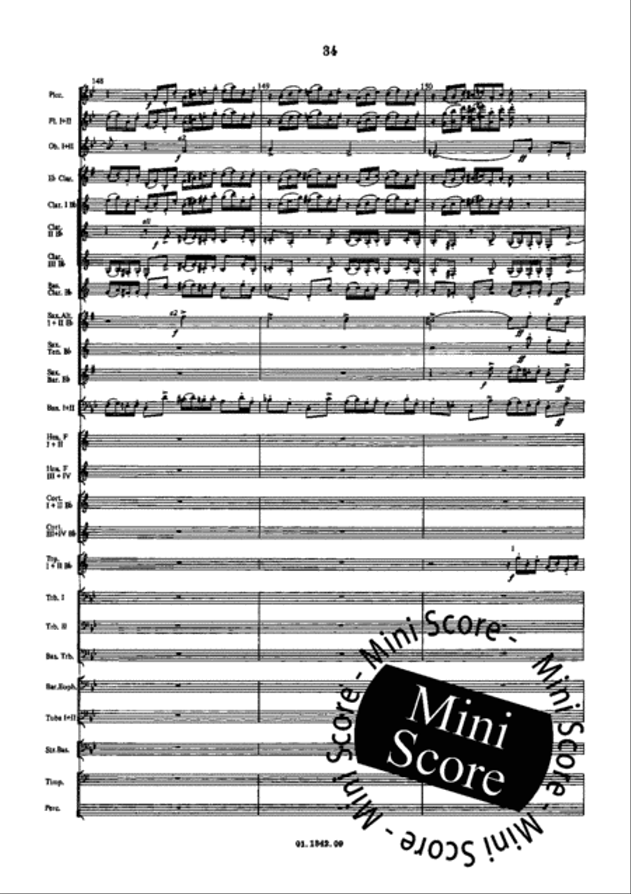 Fantasia and Fugue Concert Band scores gallery preview page 44