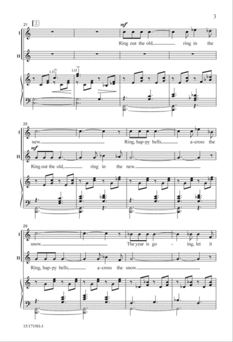 Ring Out, Wild Bells 2-Part scores gallery preview page 3