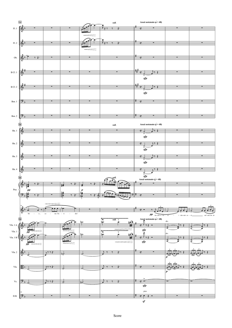 Lamento di Federico from L'Arlesiana Full Orchestra scores gallery preview page 3