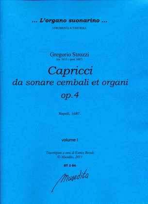 Capricci da sonare cembali et organi op.4 (Napoli, 1687)