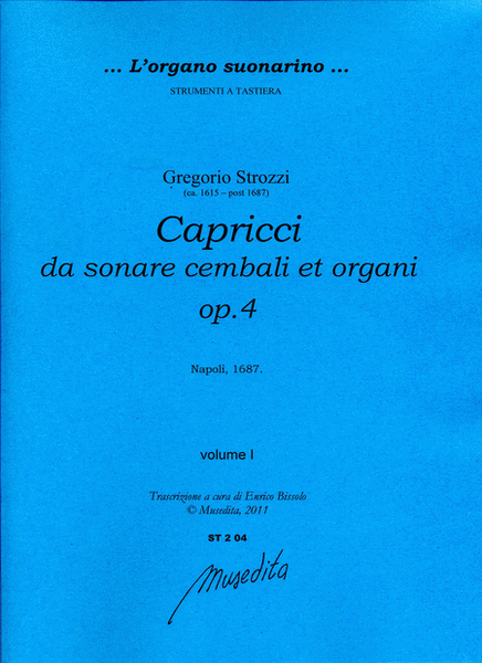 Capricci da sonare cembali et organi op.4 (Napoli, 1687)