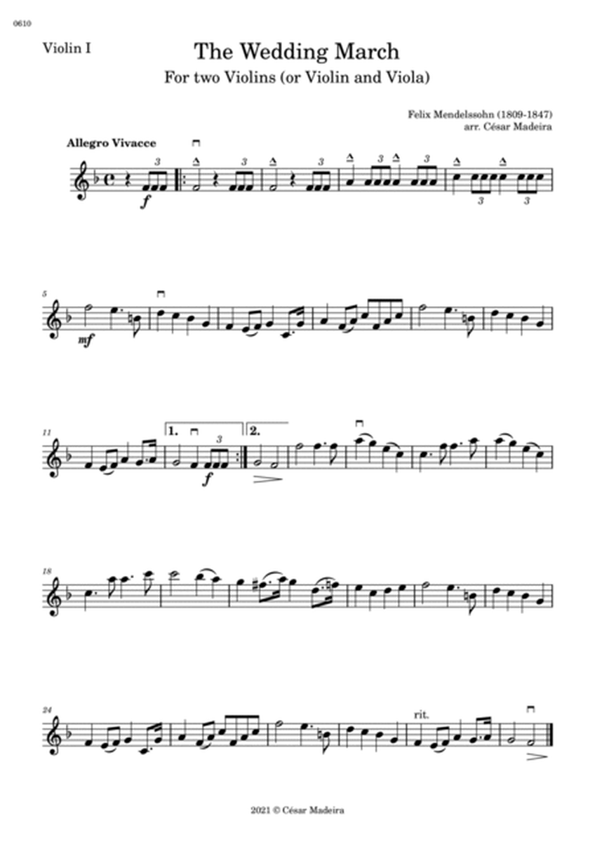 The Wedding March - Violin Duet (Individual Parts) image number null