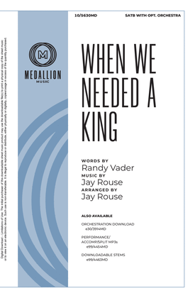 Book cover for When We Needed a King
