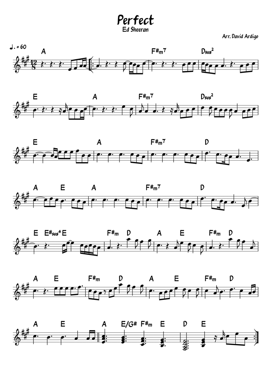 Perfect Perfect Piano scores gallery preview page 1