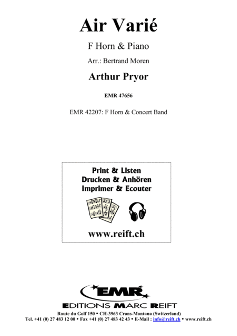 Air Varie Air Varie Horn scores gallery preview page 1