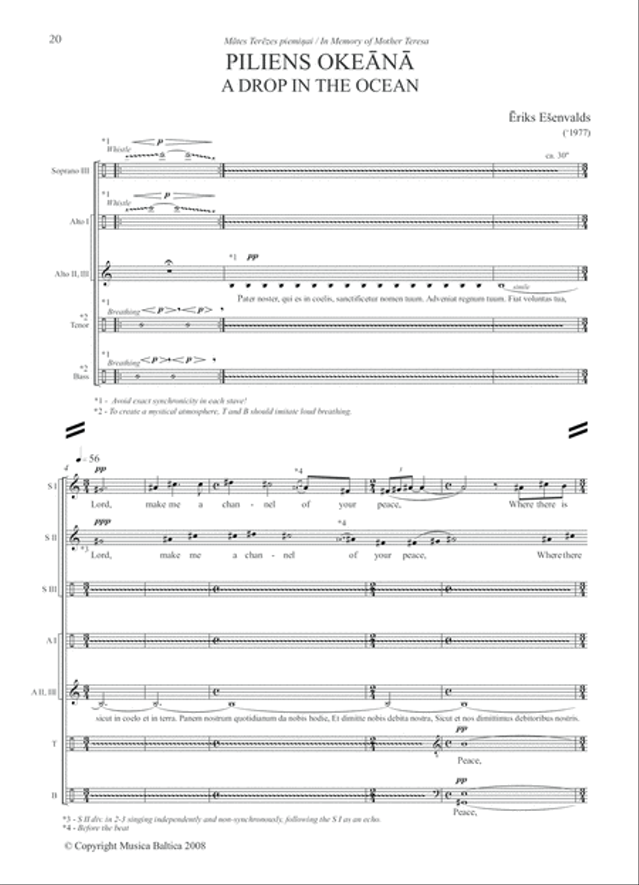 Choral Anthology 1 for Mixed Choir (SATB)