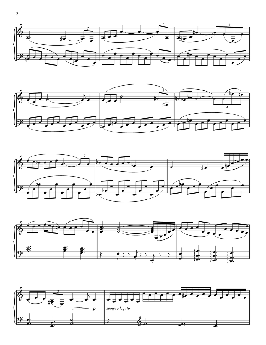 Seven Years In Tibet Seven Years In Tibet Piano Solo scores gallery preview page 2