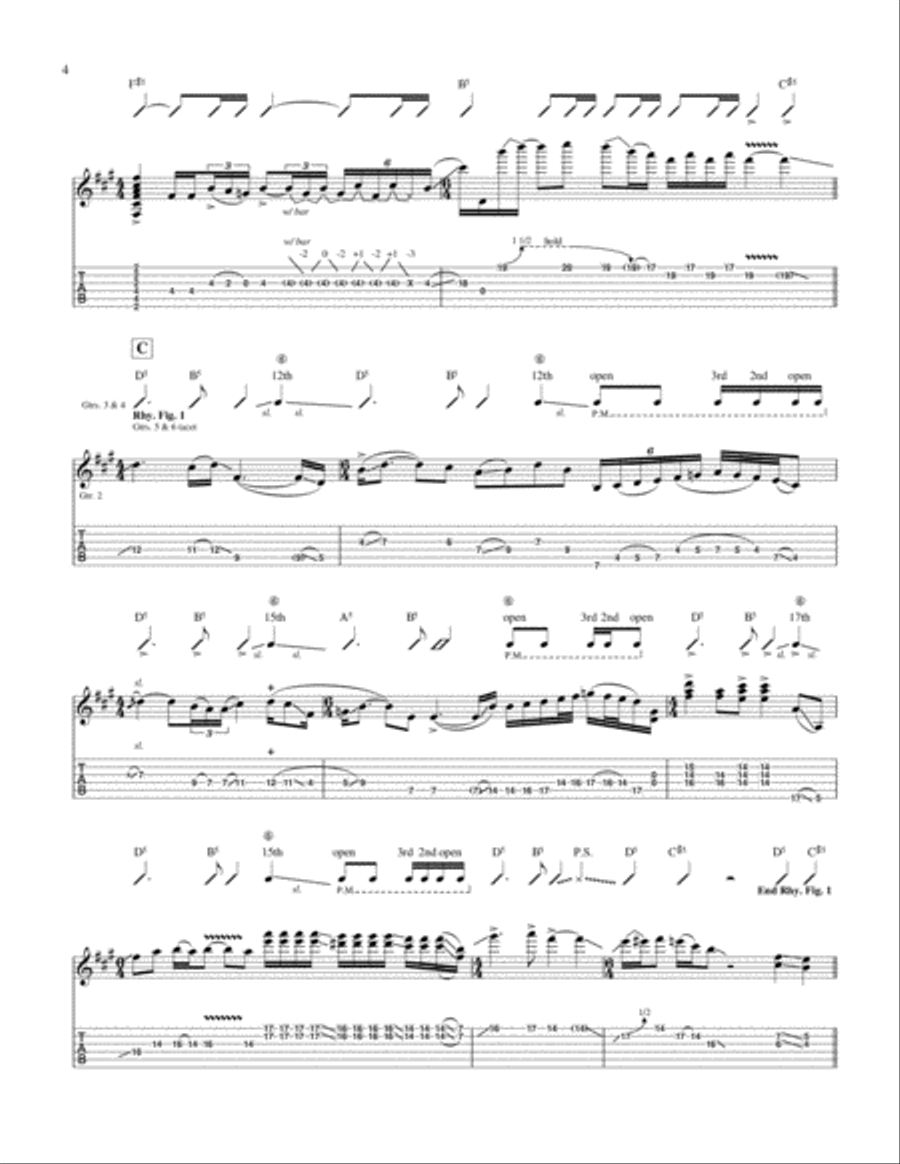 Arena Of Confusion Electric Guitar scores gallery preview page 4