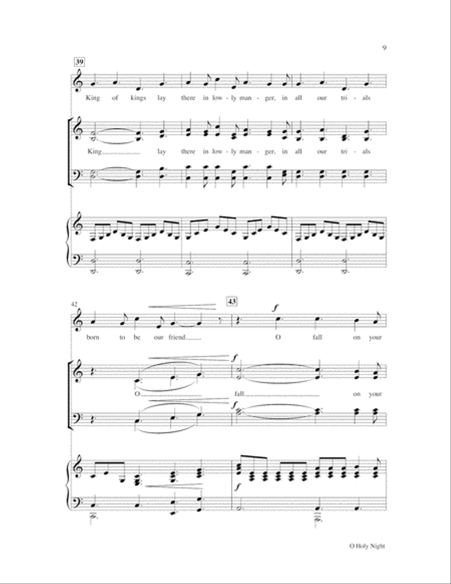 O Holy Night O Holy Night 4-Part scores gallery preview page 10