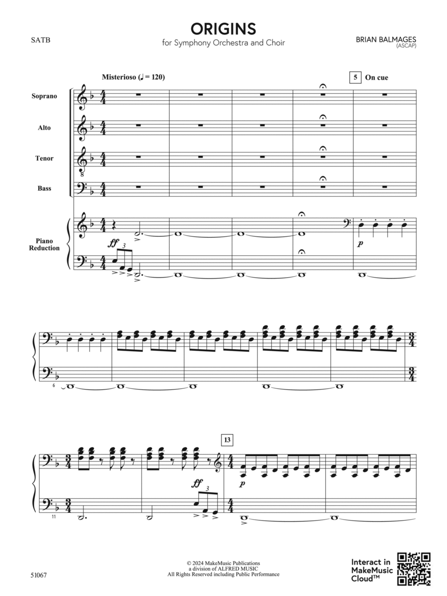 Origins Origins Choir scores gallery preview page 1