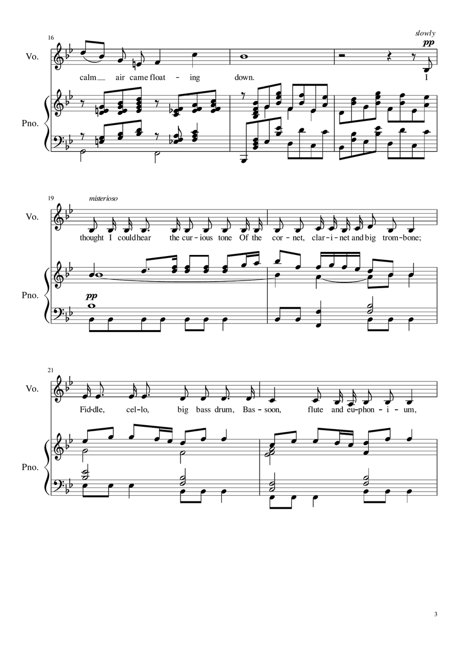 The Floral Dance - Bb Major Voice Solo scores gallery preview page 4
