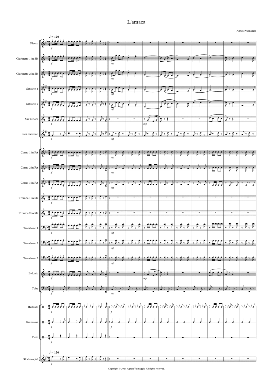 L'Amaca Marching Band scores gallery preview page 1