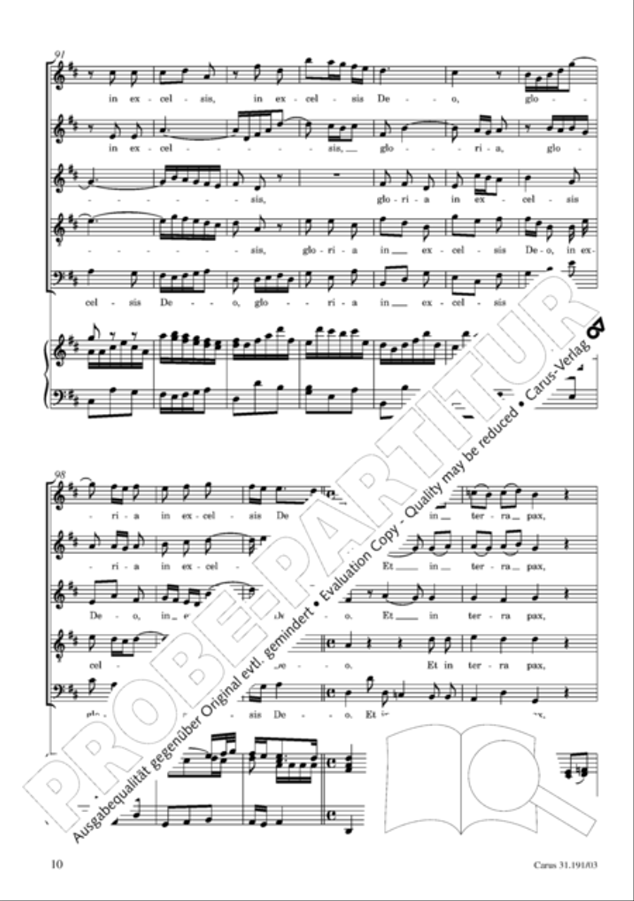 Gloria in excelsis Deo SSATB scores gallery preview page 11