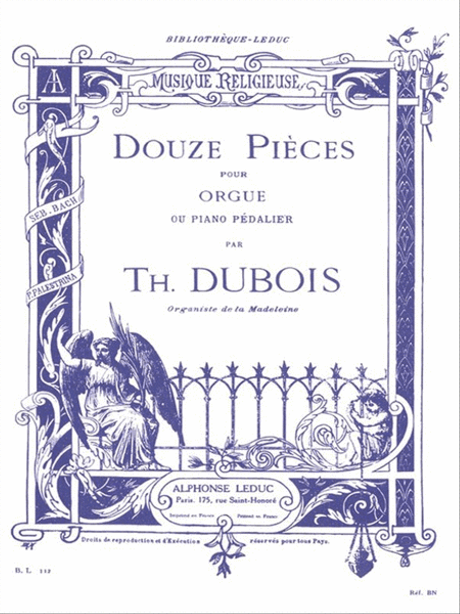 Douze Pieces Pour Orgue Douze Pieces Pour Orgue Organ scores gallery preview page 1