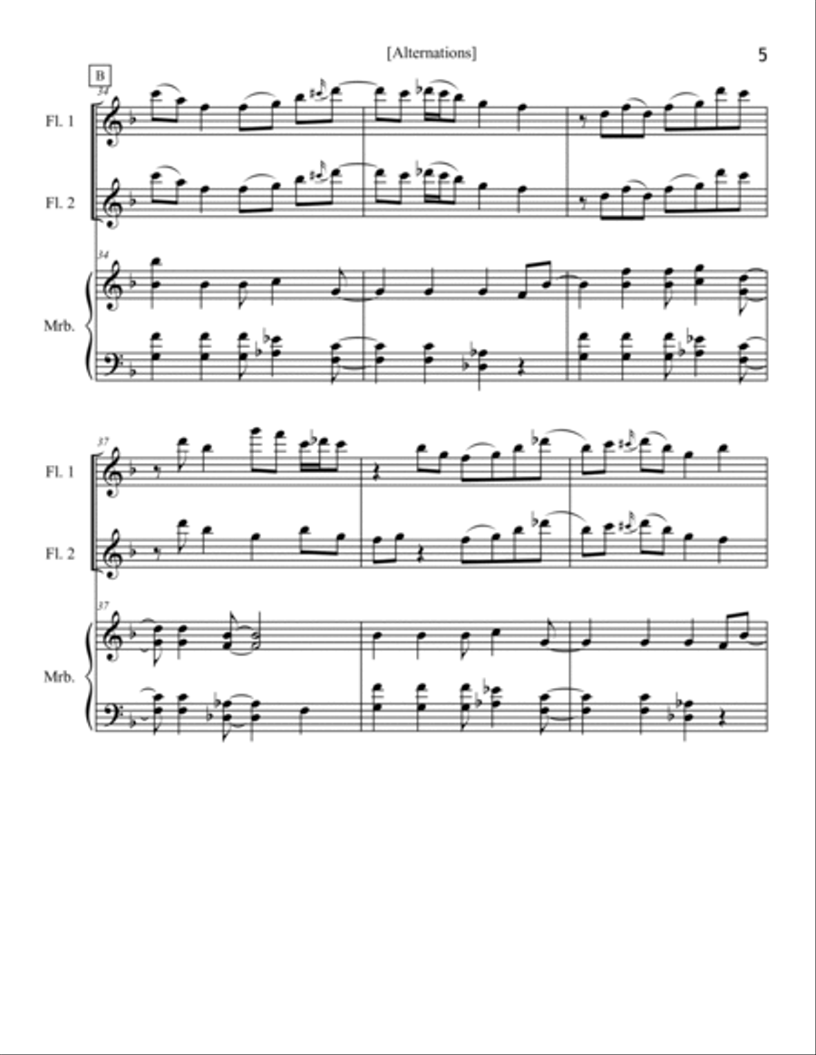 Alternations Woodwind Ensemble scores gallery preview page 5