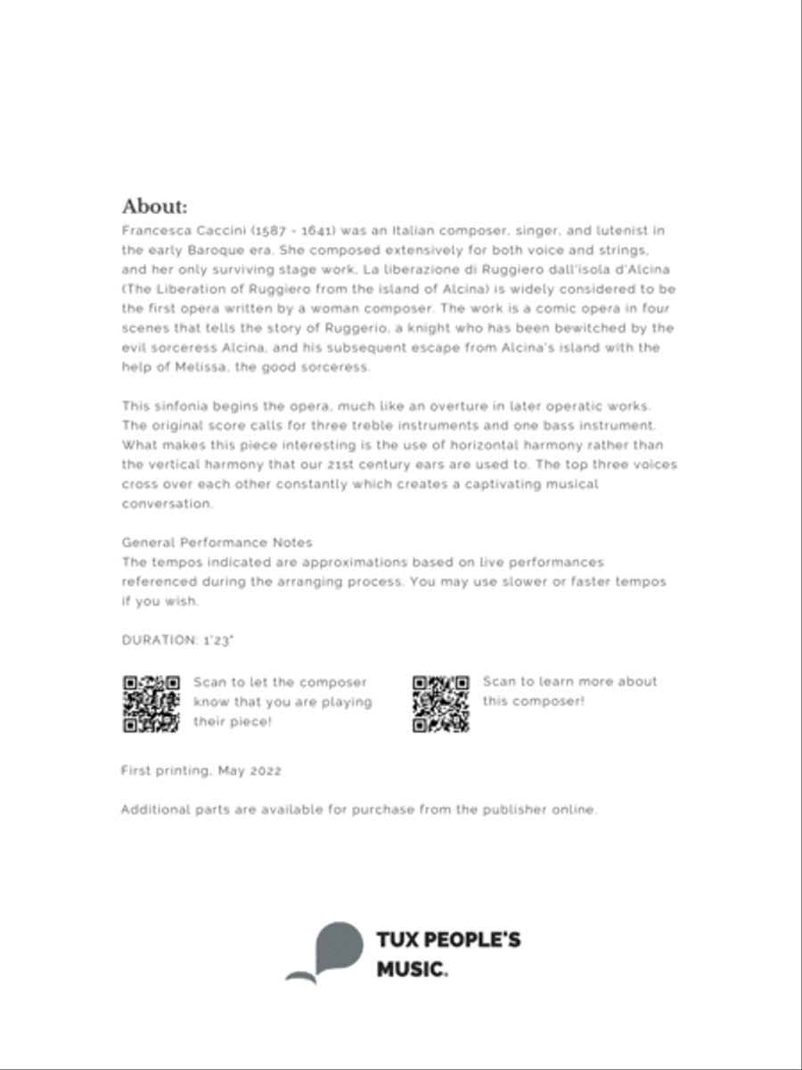Sinfonia from La liberazione di Ruggiero String Orchestra scores gallery preview page 5