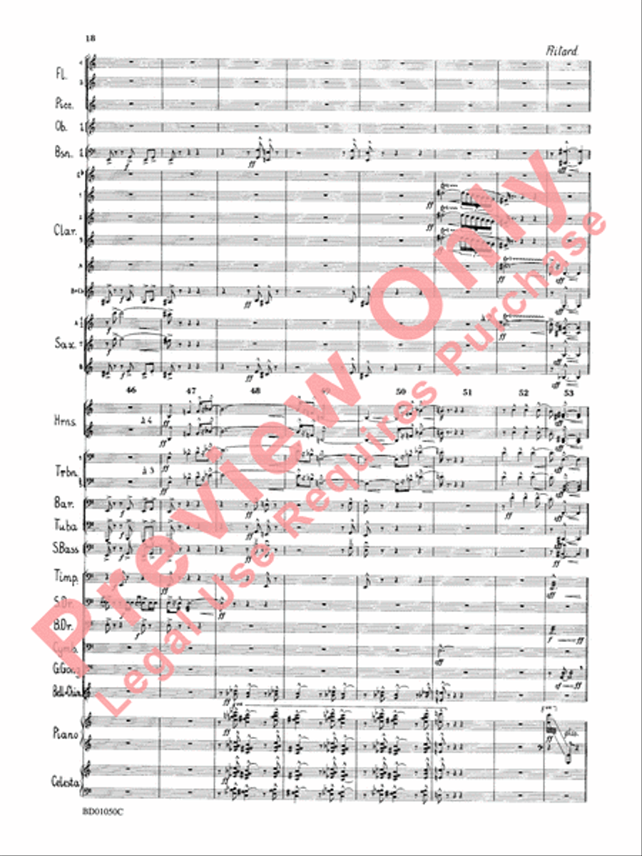 Trittico Concert Band scores gallery preview page 21