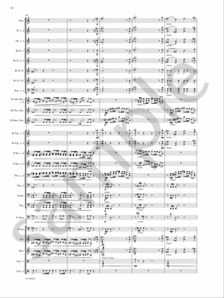 Grand Mesa Concert Band scores gallery preview page 11