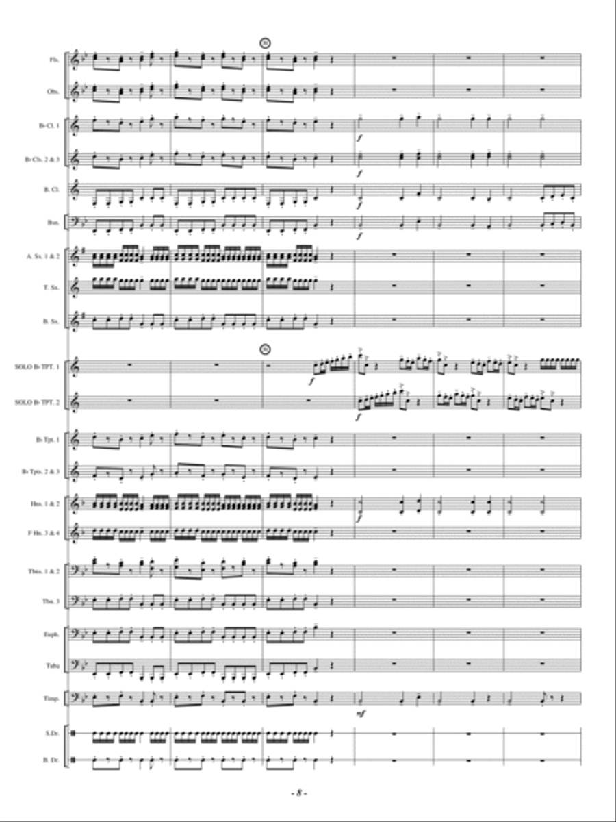Double Concerto Double Concerto Concert Band scores gallery preview page 7