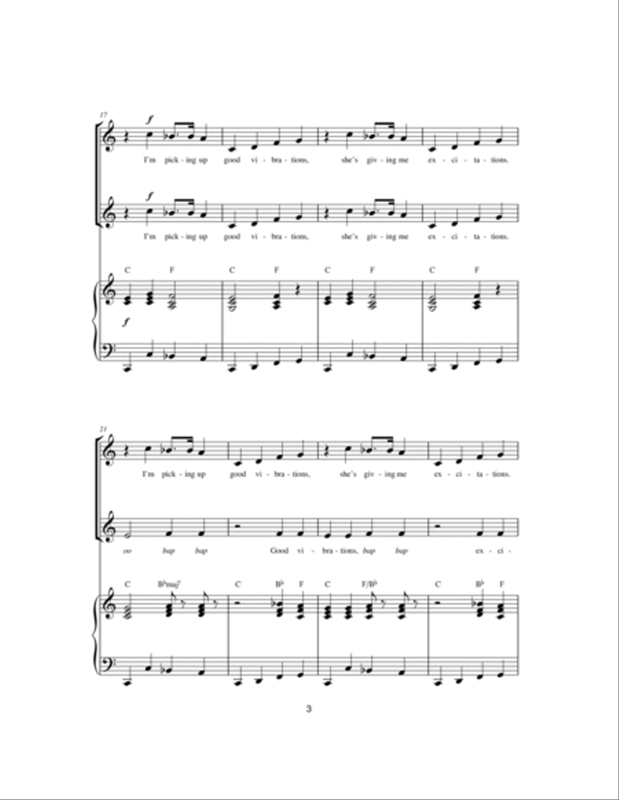 Good Vibrations Good Vibrations Choir scores gallery preview page 3