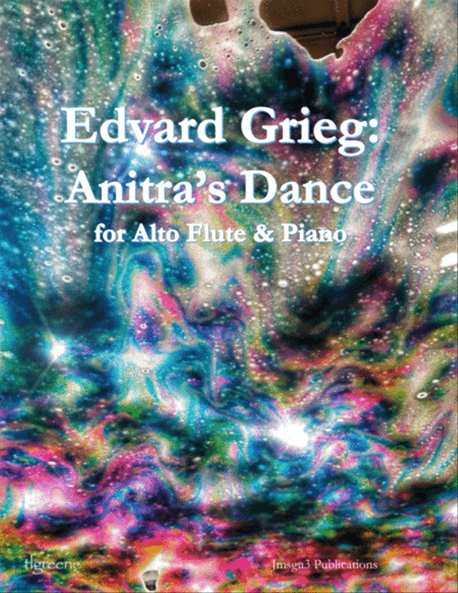Grieg: Anitra's Dance from Peer Gynt Suite for Alto Flute & Piano Flute Solo scores gallery preview page 1