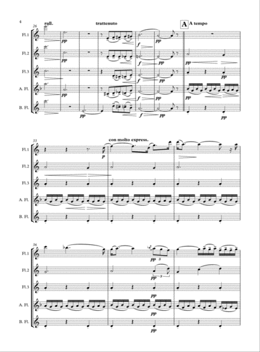 Crisantemi Crisantemi Woodwind Quintet scores gallery preview page 4